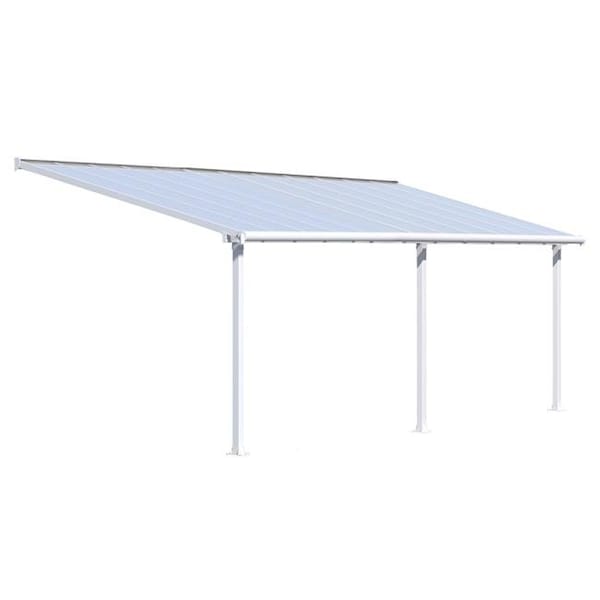 Palram - Canopia HG8824W 10 x 24 in. Olympia Patio Cover - White